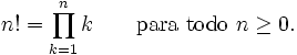 Figura 1. Formula de Calculo do fatorial